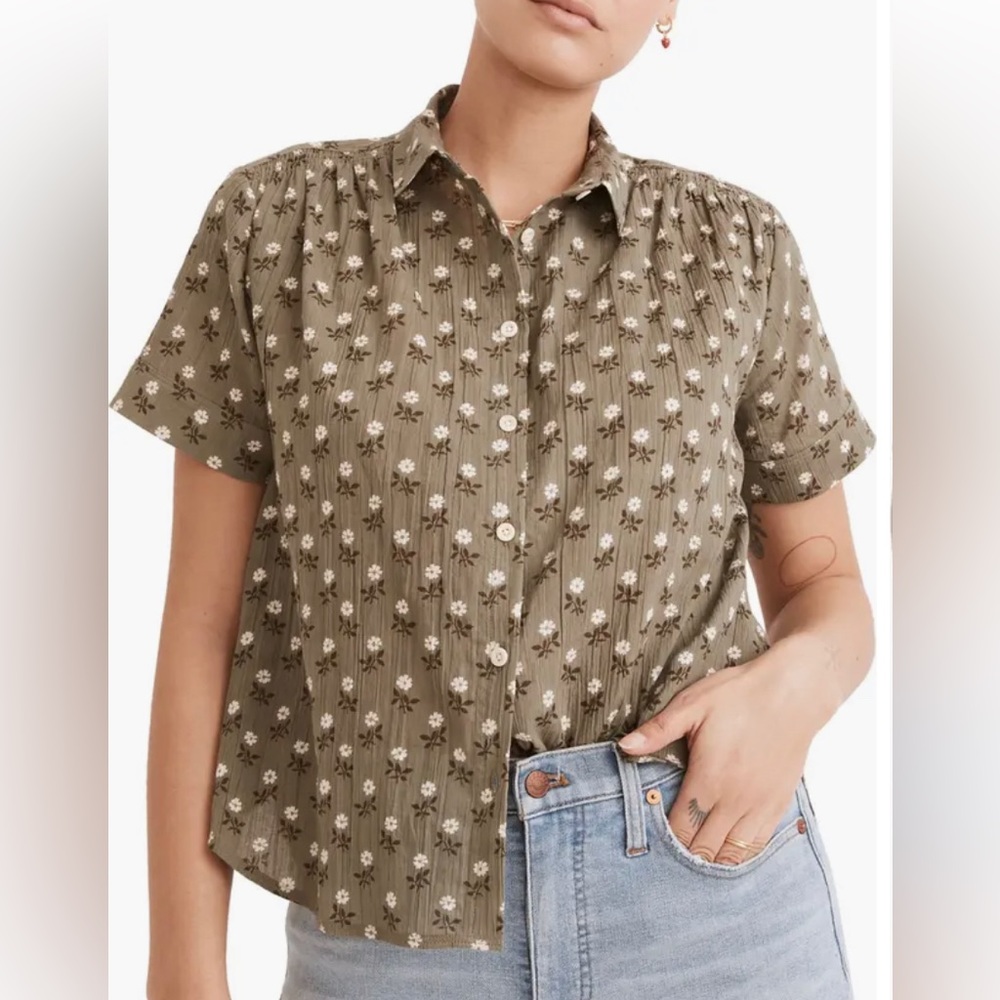 ISO Madewell Baybrook Wild Calendula Button-Up Shirt XL, XXL, 1X or 2X